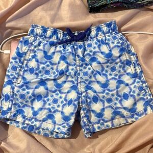 Vilebrequin Kids Size 4 Boys mosaic printed swim shorts